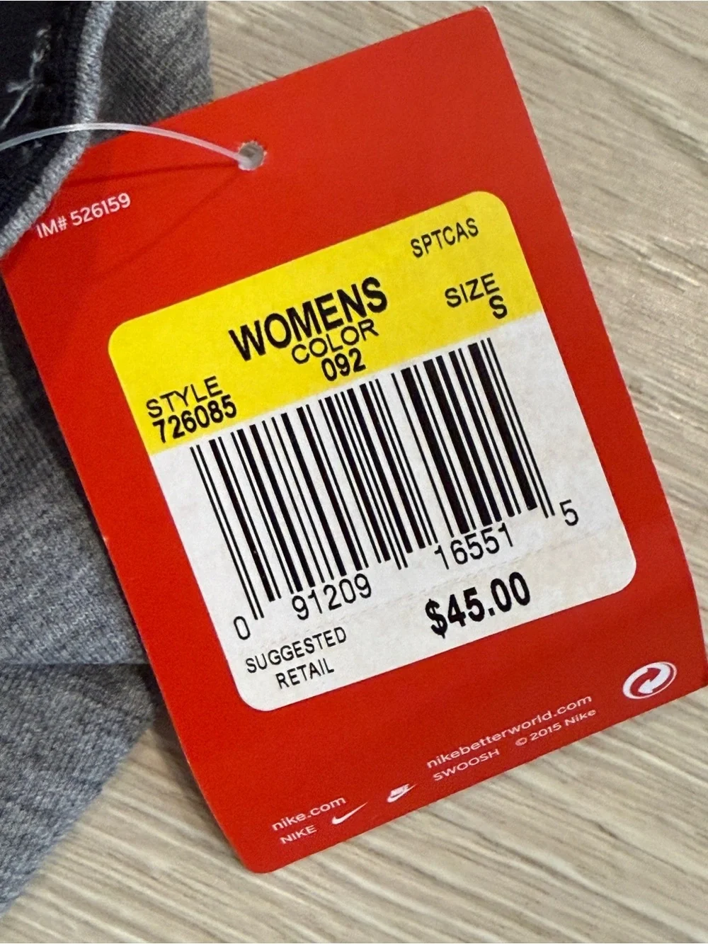 Nike Leg-A-See Just Do It leggings in a heather gray color